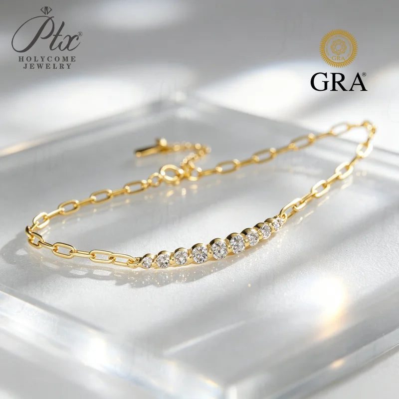 32.52mm Moissanite Bracelet, GRA Certified — view 4, SKU MOI050