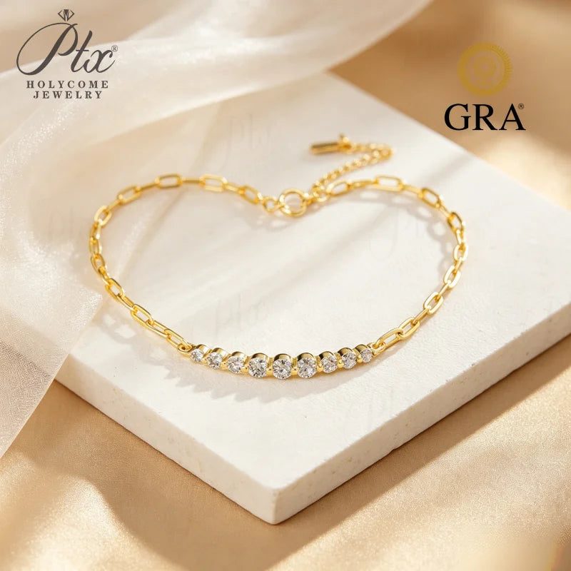 32.52mm Moissanite Bracelet, GRA Certified — view 5, SKU MOI050