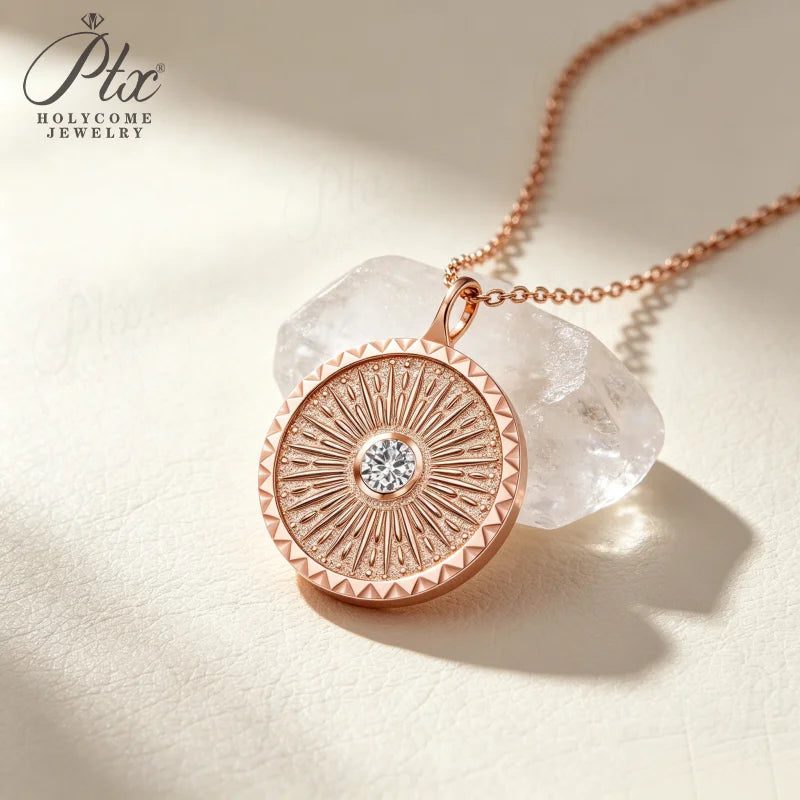 0.3ct Round Moissanite Necklace, GRA Certified — view 5, SKU MOI071