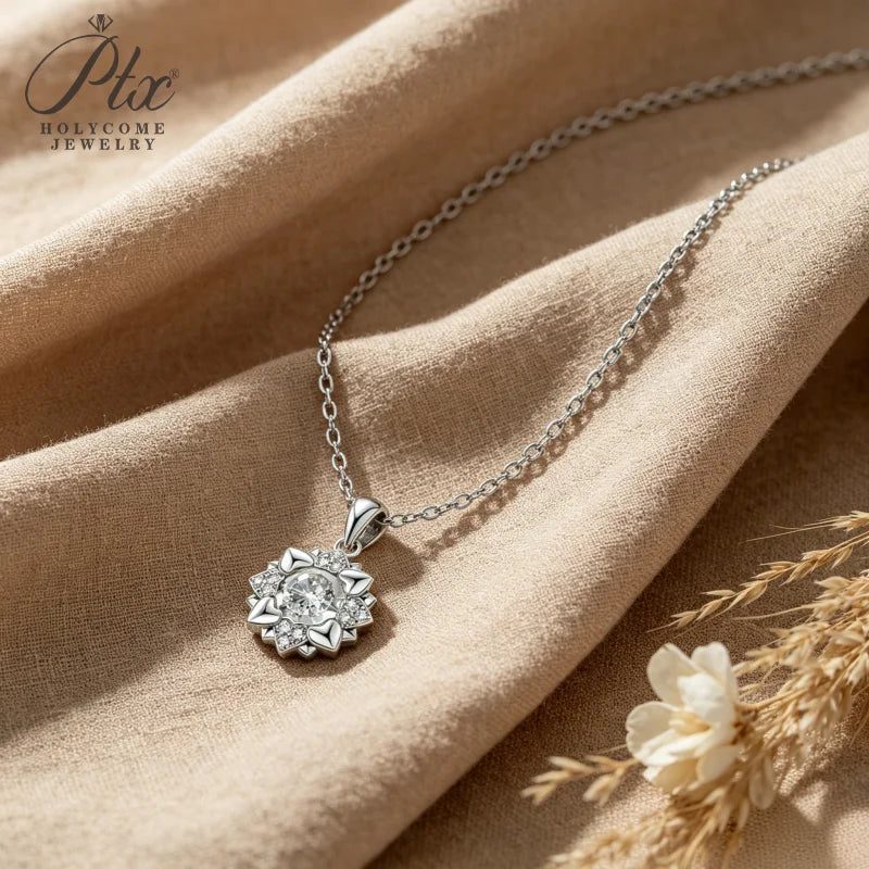0.5ct Round Moissanite Necklace, GRA Certified — view 2, SKU MOI074