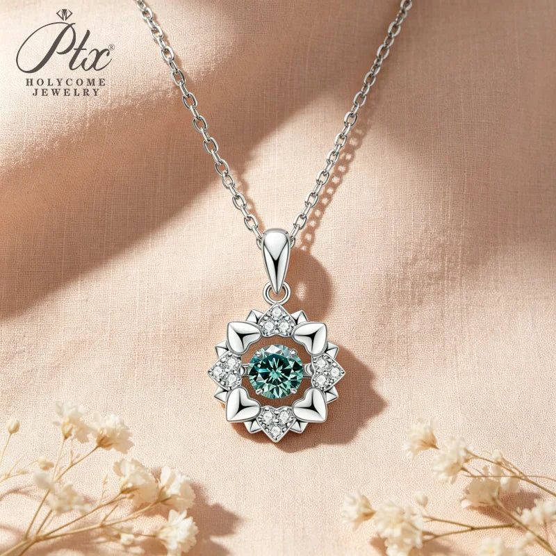 0.5ct Round Moissanite Necklace, GRA Certified — view 6, SKU MOI074