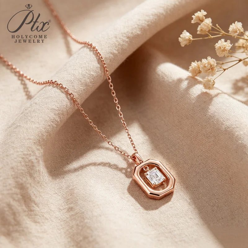 1ct Moissanite Necklace, GRA Certified — view 3, SKU MOI077